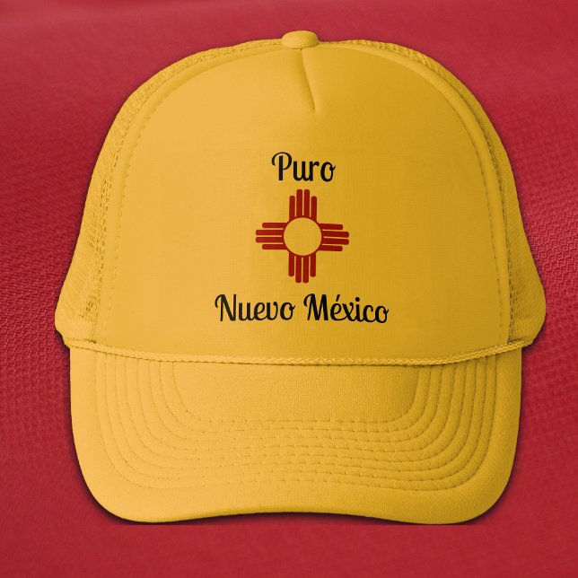 Gorra De Camionero Amarillo Zia Sun Puro Nuevo México (Subido por el creador)