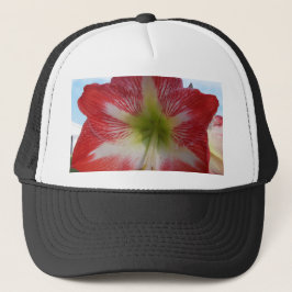 Gorra De Camionero Amaryllis rojo y blanco MegaStar