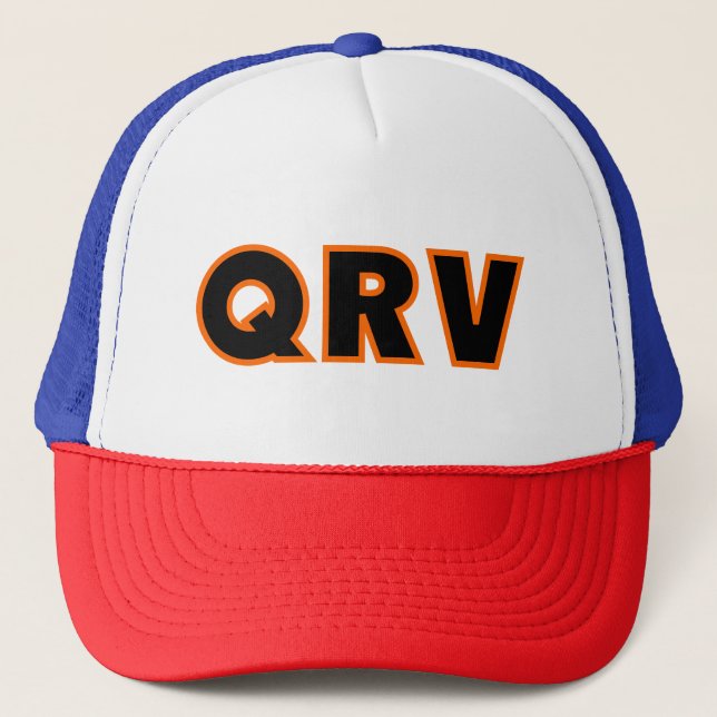 Gorra De Camionero Amateur Ham Radio QRV (Anverso)