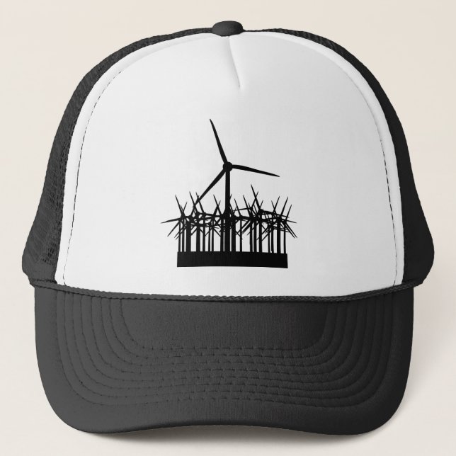 Gorra De Camionero ambiente de la energía eólica (Anverso)