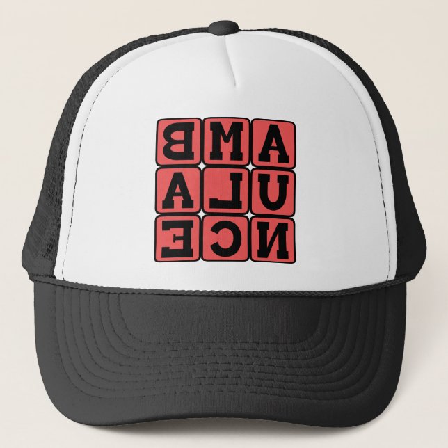 Gorra De Camionero Ambulancia, vehículo de emergencia (Anverso)