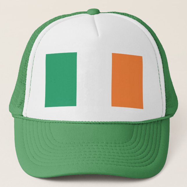 Gorra De Camionero Amenaza de bandera irlandesa (Anverso)