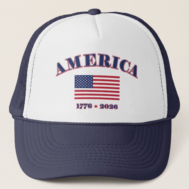 Gorra De Camionero America 1776 / 2026 (Anverso)