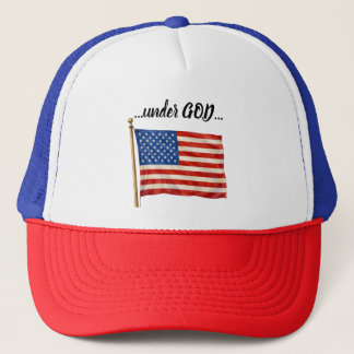 Gorra De Camionero América Bajo Dios Fuente Negra