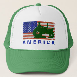 Gorra De Camionero AMERICA-BANDERA de tractores