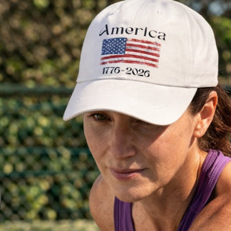 Gorra De Camionero America Flag 1776 to 2026 USA 250th Anniversary 