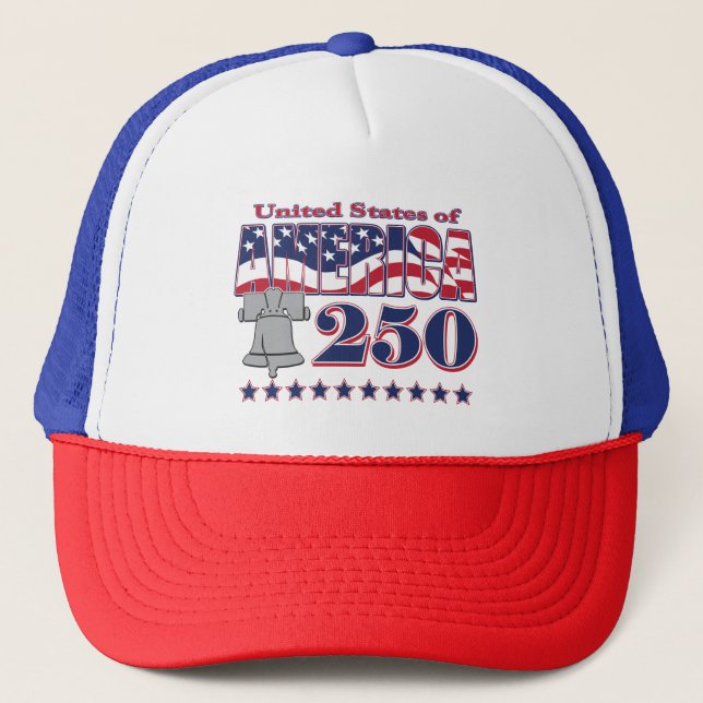 Gorra De Camionero America Liberty Bell 250 (Anverso)