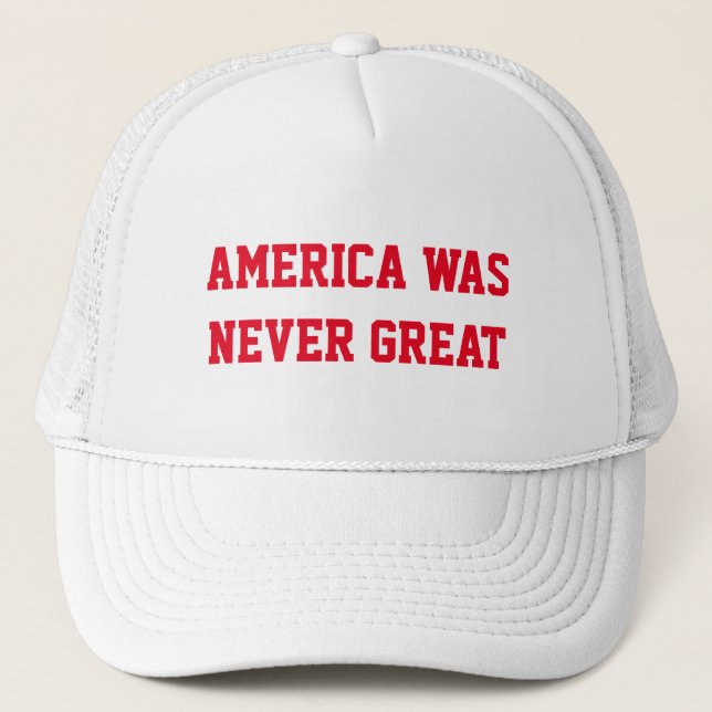GORRA DE CAMIONERO AMÉRICA NUNCA ERA GRANDE (Anverso)