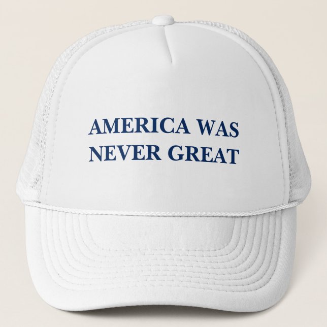 GORRA DE CAMIONERO AMÉRICA NUNCA ERA GRANDE (Anverso)