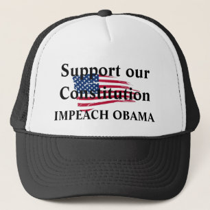 Gorra De Camionero American_flag_background, apoya nuestro Constitut