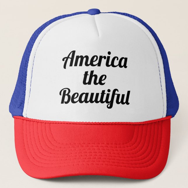 Gorra De Camionero "American the Beautiful" trucker hat (Anverso)