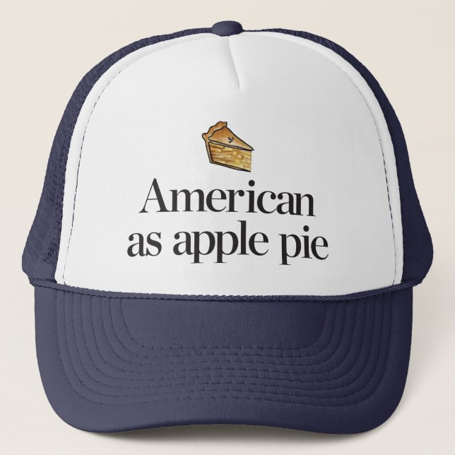 Gorra De Camionero Americano como empanada de Apple (Anverso)