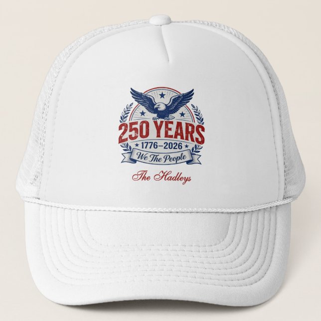 Gorra De Camionero America's 250th Anniversary Name (Anverso)