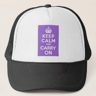 Gorra De Camionero Ametist Mantenga la calma y continúe