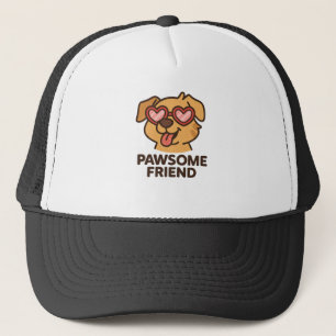 Gorra De Camionero Amigo Padrísimo Perro Genial con Gafas de Corazón