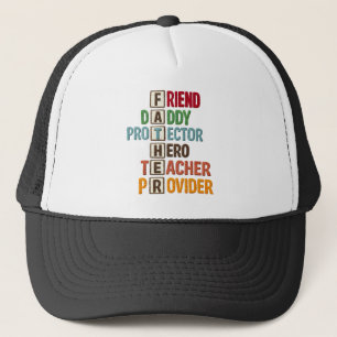 Gorra De Camionero Amigo Papá Protector Héroe Maestro Proveedor