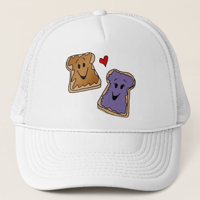 Gorra De Camionero Amigos alegres del dibujo animado de la (Anverso)