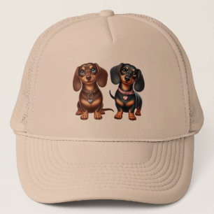 Gorra De Camionero Amigos de Cute Dachshund