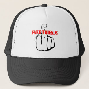 Gorra De Camionero Amigos falsos de dedo medio