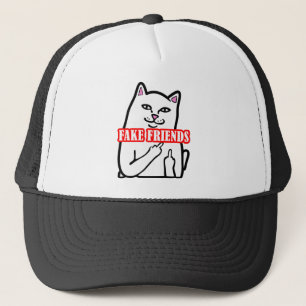 Gorra De Camionero Amigos falsos del dedo gordo medio