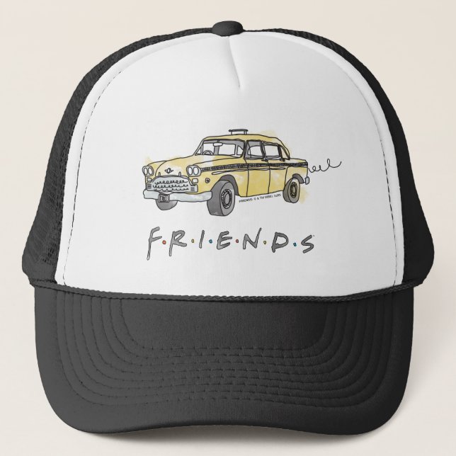 Gorra De Camionero AMIGOS™| Taxi Cab (Anverso)