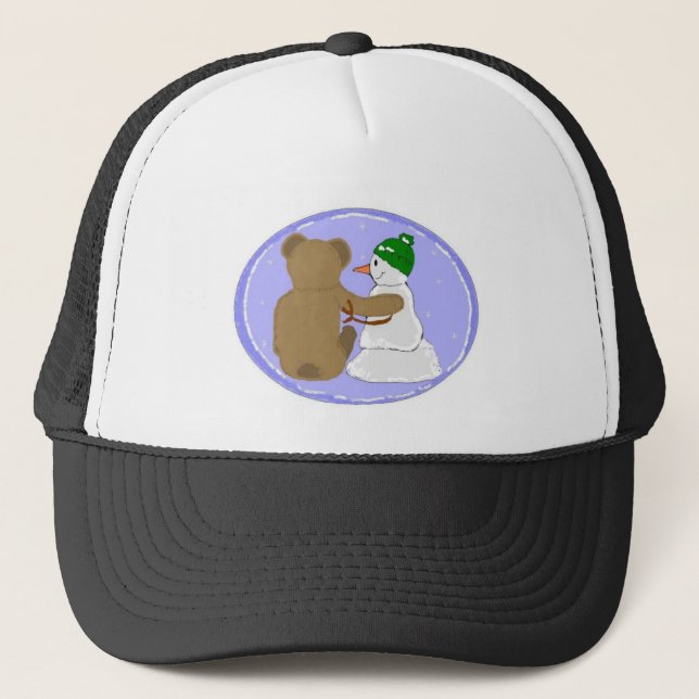 Gorra De Camionero Amistad con las barras de invierno (Anverso)