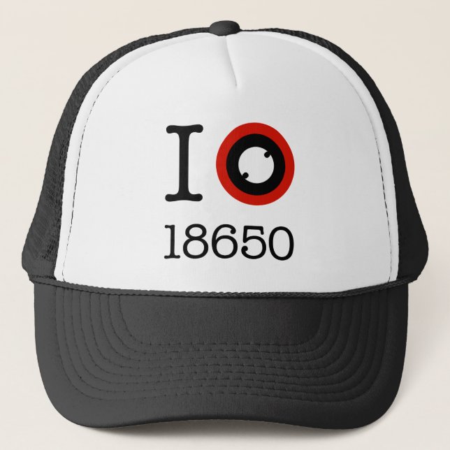 Gorra De Camionero Amo 18650 baterías Li-Ion (Anverso)