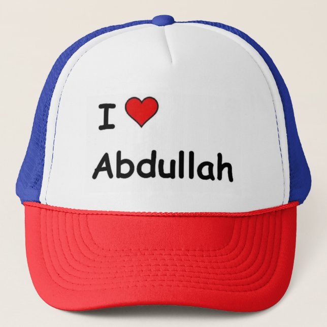 Gorra De Camionero Amo A Abdullah (Anverso)