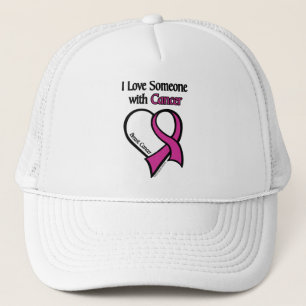 Gorra De Camionero Amo A Alguien... Corazón/Cinta... Cáncer De Mama