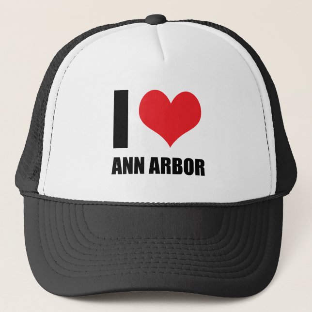 Gorra De Camionero Amo a Ann Arbor (Anverso)