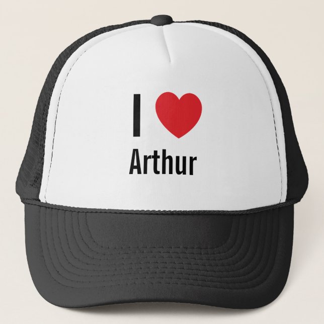Gorra De Camionero Amo a Arthur (Anverso)