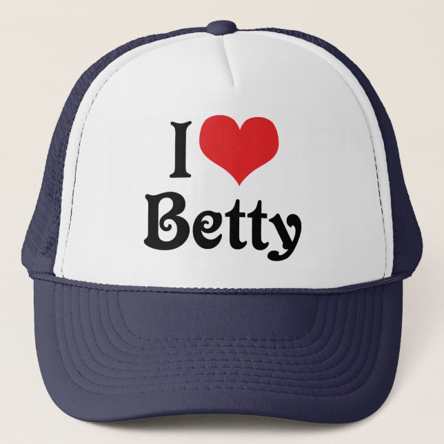 Gorra De Camionero Amo a Betty (Anverso)