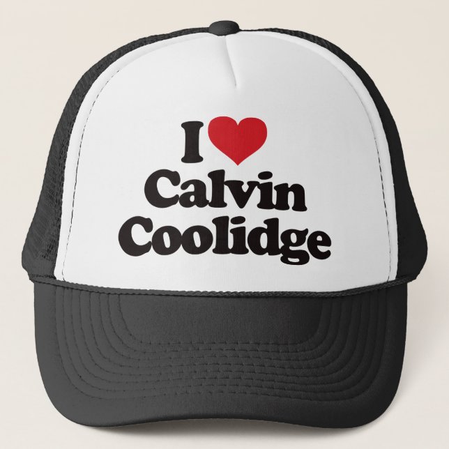 Gorra De Camionero Amo a Calvin Coolidge (Anverso)