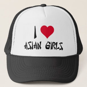Gorra De Camionero Amo a chicas asiáticos