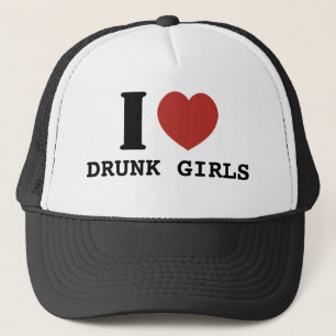 Gorra De Camionero Amo a chicas borrachos