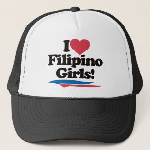 Gorra De Camionero Amo a chicas filipinos