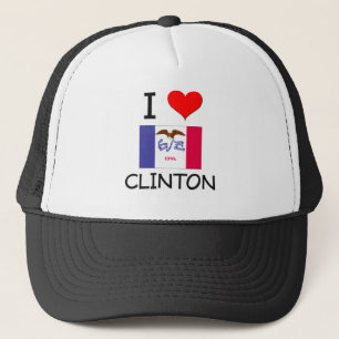 Gorra De Camionero Amo a CLINTON Iowa