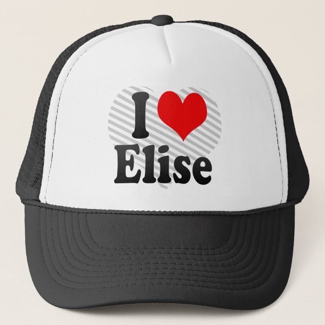 Gorra De Camionero Amo a Elise (Anverso)