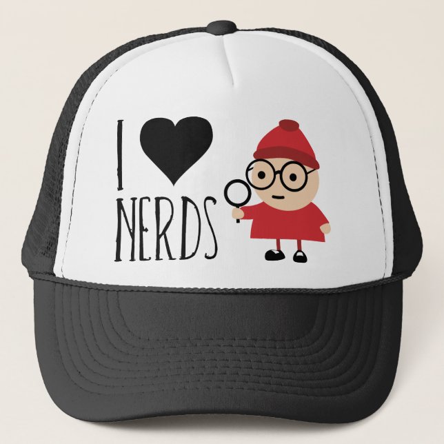 Gorra De Camionero Amo a empollones (Anverso)