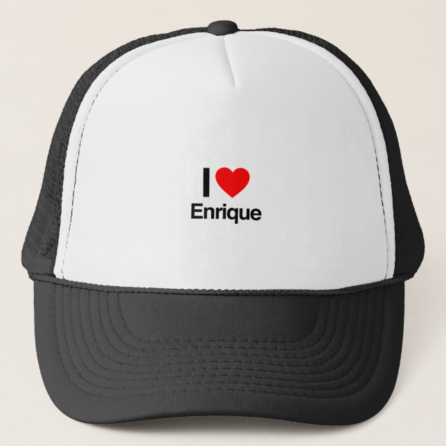Gorra De Camionero amo a enrique (Anverso)