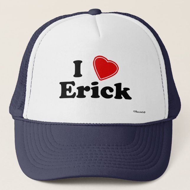 Gorra De Camionero Amo a Erick (Anverso)