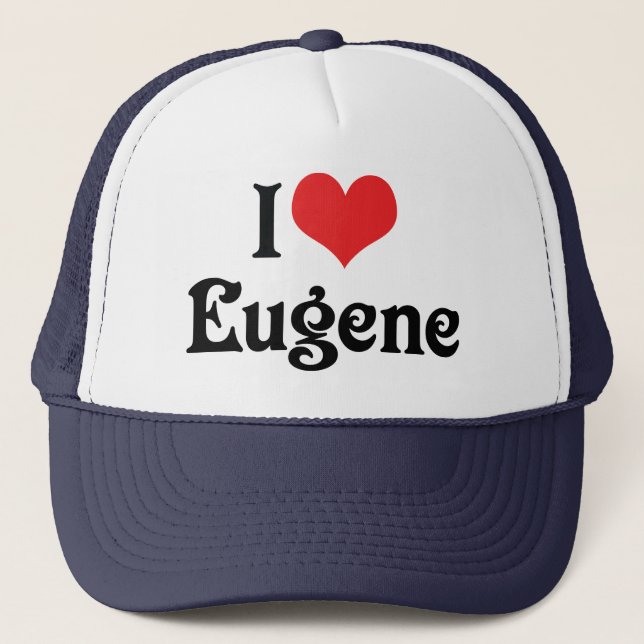 Gorra De Camionero Amo a Eugene (Anverso)