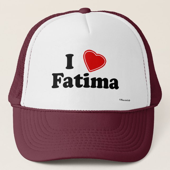 Gorra De Camionero Amo a Fátima (Anverso)