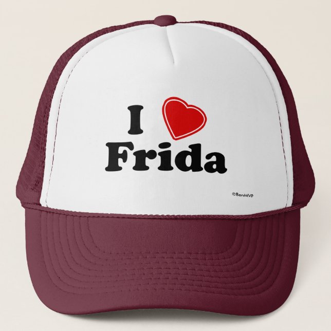 Gorra De Camionero Amo a Frida (Anverso)