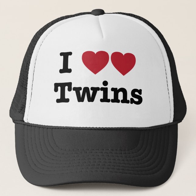 Gorra De Camionero Amo a gemelos (Anverso)