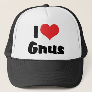 Gorra De Camionero Amo a Gnus del Corazón
