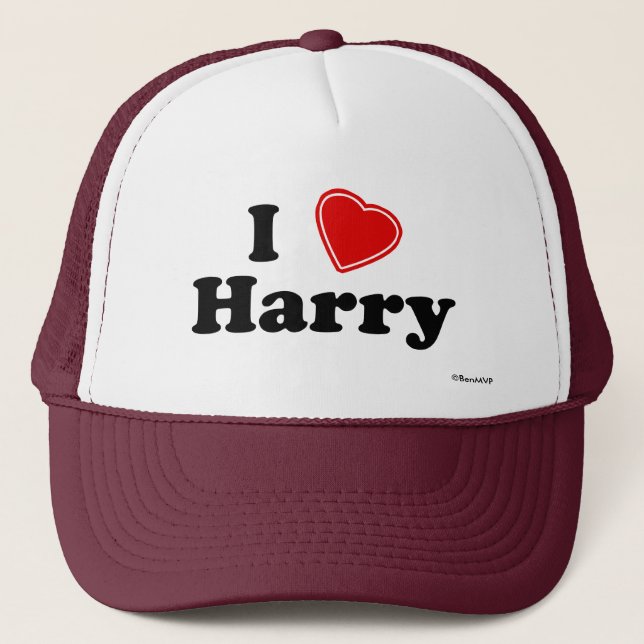 Gorra De Camionero Amo a Harry (Anverso)