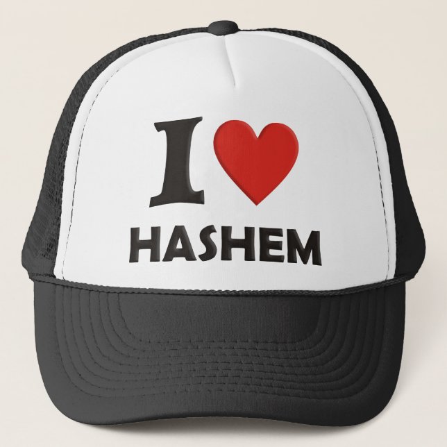 Gorra De Camionero Amo a Hashem (Anverso)