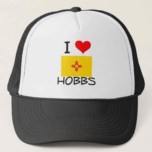 Gorra De Camionero . Amo a Hobbs New México (Anverso)