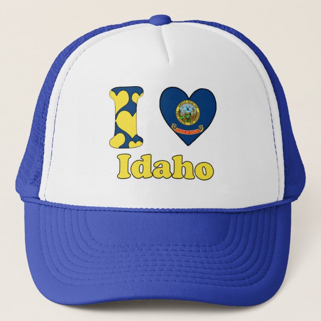 Gorra De Camionero Amo a Idaho (Anverso)